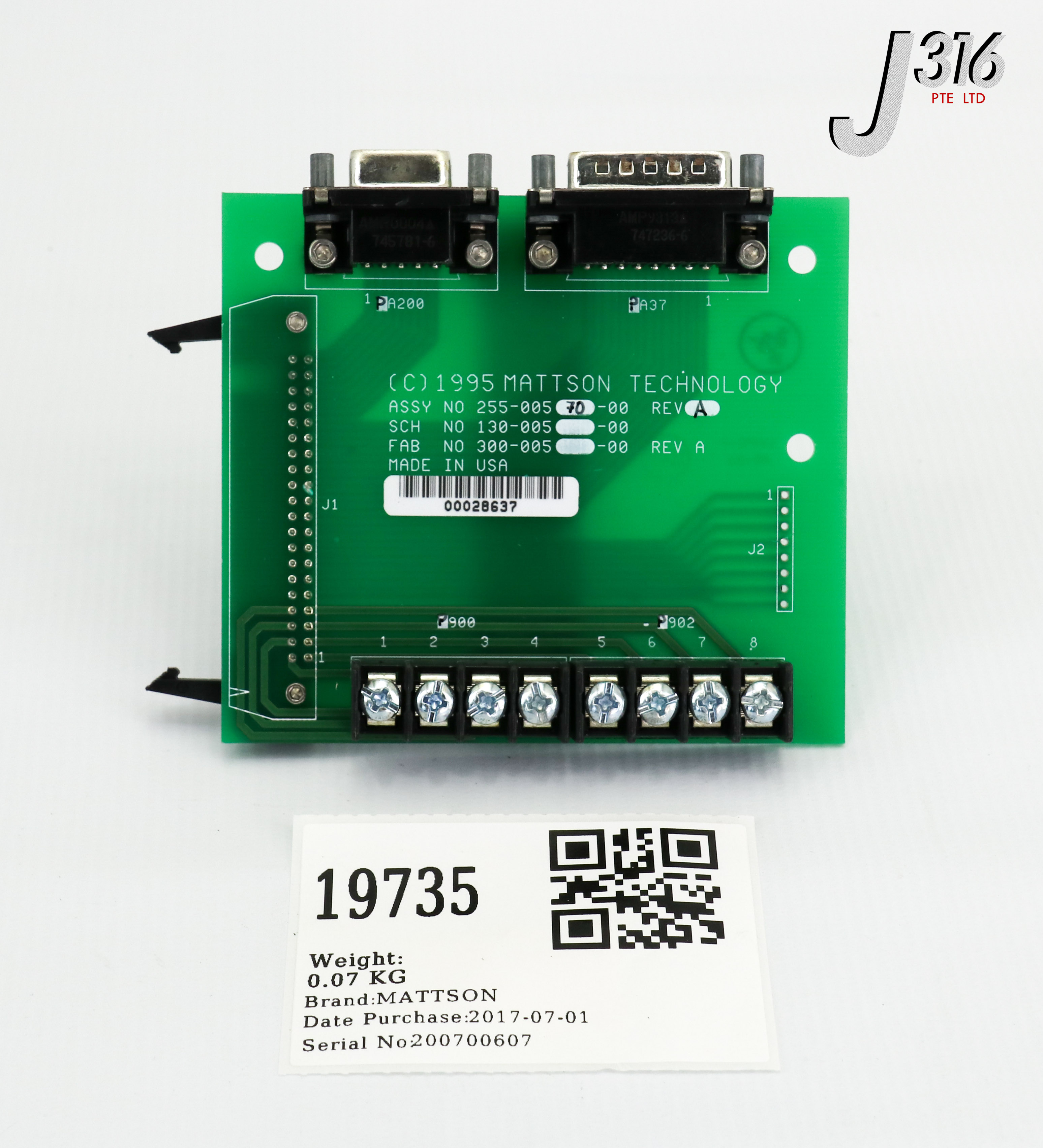 19735 MATTSON PCB ASSY, STAT, FLEX, ROBOT INTRFC 255-00570-00 | eBay